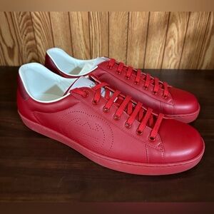 Red Gucci Ace Sneakers